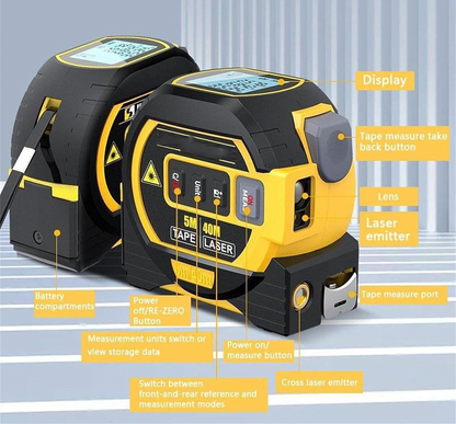 3-in-1 Laser Tape Measure