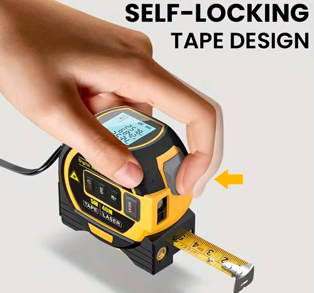 3-in-1 Laser Tape Measure