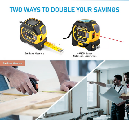 3-in-1 Laser Tape Measure