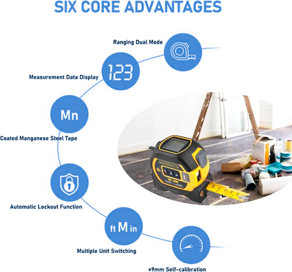 3-in-1 Laser Tape Measure