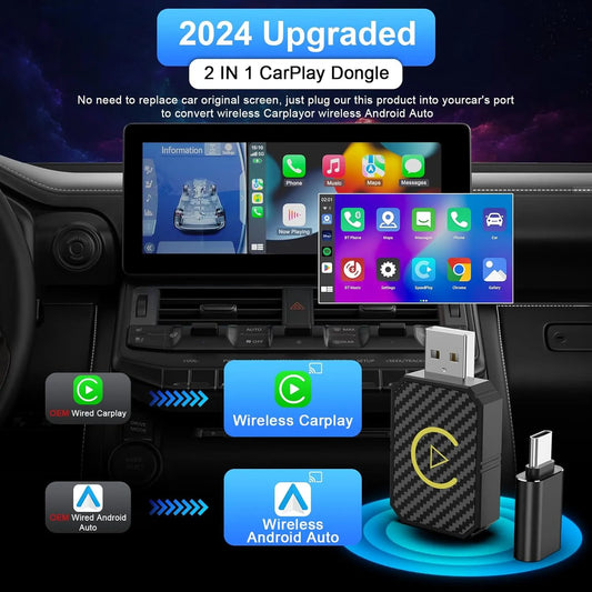 Mini Wireless CarPlay Adapter (compatible with Apple)